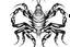 Placeholder: Detailed, inking illustration, realistic, symmetrical, poisonous scorpion.
