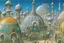 Placeholder: A surreal town with arches and domes by artist "Ian Miller" by artist "Alex Gross" by artist "photokinetic"