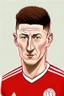 Placeholder: Robert Lewandowski Polish soccer player ,cartoon 2d