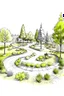 Placeholder: Landscape park sketch plan