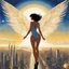 Placeholder: [art by Milo Manara] In a world where the sky is the new frontier, “AeroDynamica” emerges as the embodiment of progress and freedom. This digital artwork captures a futuristic girl, her silhouette sleek against the cityscape, with wings that are a marvel of bioengineering. They unfurl with a grace that belies their intricate design, a fusion of organic curves and cutting-edge technology. “AeroDynamica” is not just a figure; she’s a statement about the potential within us all to