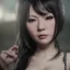 Placeholder: hitomi tanaka, long black hair, realistic, intriacte detail, sci-fi fantasy style, volumetric lighting, particales,highly detailed,cinamatic, deep colours,8k