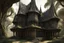 Placeholder: biomechanoid medieval elvish hut in the style of Alan lee gothic architecture Antonio gaudi giambattista piranesi art nouveau palais ideal 3d-mandelbox giger beksinski phillipe druilett ibuku house by elora hardy