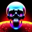 Placeholder: cyberpunk style ink ball skull picture in detailed tecnomancer frame, big black eyes, unreal engine 5, 8k resolution, photorealistic, ultra detailed, frame extreme sharp, accurate