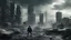 Placeholder: action scene from a movie, dark and cool day in a radiation covered city