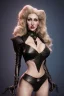 Placeholder: Brandi Love as evil queen in black leather, leather, busty, cleavage, angry, stern look. character design by cory loftis, fenghua zhong, ryohei hase, ismail inceoglu and ruan jia. unreal engine 5, artistic lighting, highly detailed, photorealistic, fantasy