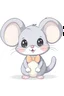 Placeholder: A cute mouse wearing a bow