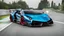 Placeholder: lamborghini Countach LPI MANSORY Fused with Lamborghini Veneno, Super Detailed, desktop wallpaper, 4K rear view, center