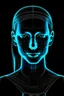 Placeholder: Neon Negative girl face X ray style