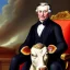 Placeholder: Presidential Portrait of a Cow, Suit and Tie