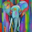 Placeholder: abstract cubic elephant