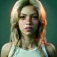 Placeholder: Shakira, artist, 30 years old, Realistic image, waist up portrait, spike jonze style. loose long hair, eyes make up, perfect, glow, circle iris. concept art, smooth, unreal engine 5, god lights, ray tracing, RTX, lumen lighting, ultra detail, volumetric lighting, 3d, finely drawn, high definition, 4k.