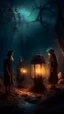 Placeholder: Si-Fi, The permanent under atmospheric lighting effects, intricate historical moody atmosphere, eerie grimdark ambiance, speculative fiction art. Bokeh Bosch painting style