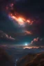 Placeholder: A hyper-realistic , in the beginning god created the heavens and the earth, vibrant colors,, 64K, hyperrealistic, vivid colors, (glow effects:1.2) , 4K ultra detail, , real photo