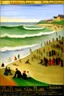 Placeholder: A beach near a whirlpool painted by Georges Seurat