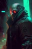 Placeholder: Pyke from league of legends in cyberpunk style