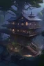 Placeholder: A magnificent tree house mansion; dan witz, dan mumford, wlop, jordan grimmer, killian eng, bernie wrightson, artgerm, low poly, isometric art, 3d art, high detail, artstation, concept art, behance, ray tracing, smooth, sharp focus, ethereal lighting