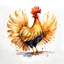 Placeholder: watercolor drawing of a Slavic gold cockerel of a golden scallop on a white background, Trending on Artstation, {creative commons}, fanart, AIart, {Woolitize}, by Charlie Bowater, Illustration, Color Grading, Filmic, Nikon D750, Brenizer Method, Perspective, Depth of Field, Field of View, F/2.8, Lens Flare, Tonal Colors, 8K, Full-HD, ProPhoto RGB, Perfectionism, Rim Lighting, Natural Lighting, Soft Lighting, Acc