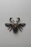 Placeholder: Anisoptera beetle minimal brooch jewelry design