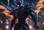 Placeholder: Miles in 8k solo leveling shadow artstyle, Crystal and Symbiote them, blue neon effect , dragon tattoos, close picture, full body, apocalypse, intricate details, highly detailed, high details, detailed portrait, masterpiece,ultra detailed, ultra quality