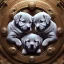 Placeholder: 3d cute puppies, beautiful rich, detailed yin and yang symbol, shiny, intricate, gorgeous, ultrafine detail, hyperrealism, trending , sharp focus, intricate details, highly detailed, glowing, glitter, complementary colours