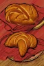 Placeholder: Vintage pop art style, bread, challah