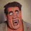 Placeholder: A realistic portrait of Fred Flintstone