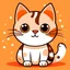 Placeholder: cute cat vector graphic