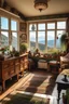 Placeholder: A house with a cozy ambiance in the style of Vintage with a view.