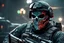Placeholder: Ghost Soldier with skull mask in 8k realistic cgi drawing style, call of duty them, close picture, neon, intricate details, highly detailed, high details, detailed portrait, masterpiece,ultra detailed, ultra quality