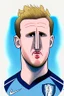 Placeholder: Harry Kane English football player cartoon 2d