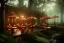 Placeholder: Magical fantasy elven cafe forest