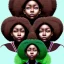 Placeholder: photo.three Brown skin women. Three dark skin women. Three black women. .three women. A mother. Two daughter. Twins. A mother with her children. three young black women. wood nymphs emerging from the forest. Her hair looks like vines. Dreadlocs. Her skin is the colour of dark soil. Her skin looks like tree bark. Her clothing is made of vines, grass and leaves.