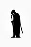 Placeholder: Extremely simple logo representing the shadow of the grim reaper. Black on white background