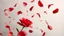 Placeholder: A Realistic Red Rose Petals Whirling In Air.