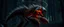 Placeholder: radiant werewolf lobster thick Skeleton with lotsa fluffy fur, motion blur background dark forest