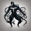 Placeholder: Ilustración vectorial de Venom, colores contrastantes, full body