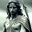 Placeholder: White Sculpture aragorn, full body, greek sculpture style, full body, fresco background, hyper realistic, 8k,