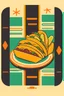 Placeholder: Craft an simplified flat image of a stylized taco, using unbroken fixed-width lines and balanced, minimalist clip art aesthetics, icon for neon sign, no shading