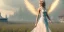 Placeholder: subtle queen, atmospheric, realistic, unreal engine, cinematic lighting, octane render, transparent long dress, blonde, full body, bright wings, smile, long hair