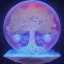 Placeholder: hedjuk,Tree of Life, crystal city crystalline in the sky, renderin, room, cosmic, opalescent, 100mm, opalescent, gemstones, crystals, object, other worldly,water, cristal rock ,bright, ice backg