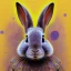 Placeholder: girl rabbit, aboriginal, dot painting, indiginous, dot, mud, dream-time, abstract, dots, natural pigment