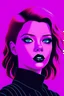 Placeholder: make a vaporwave black widow