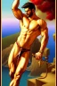 Placeholder: 220572500 photorealistic hypermasculine homoerotic fantasy illustration of a mid 30s muscular beautiful man calculating a phantasm to glimpse Pythagoras's golden thigh While performing cult mathematics as i visited Olympus and looked down on greece during the ritual orgy in the style of Tim Burton, Thomas kinkade, Andy Warhol, Alphonse Mucha, Dan Mumford, ancient Greece, Pythagorean hypersigil, apparation, specter, smooth, sharp, HDR, dof, deep focus, hyper realistic, magic, mystical, ethereal