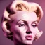 Placeholder: Realistic image portrait, blonde woman, sweet Marylin Monroe face, pop style, shave hair, glow eyes, classic super hero dress, highly detailed, unreal engine 5, ray tracing, RTX, lumen lighting, ultra detail, volumetric lighting, 3d, finely drawn, high definition, high resolution.