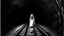 Placeholder: girl in a tunnel