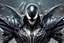 Placeholder: Venom Cyber Machine crow in 8k anime realistic drawing style, black wings, close picture, apocalypse, intricate details, highly detailed, high details, detailed portrait, masterpiece,ultra detailed, ultra quality