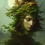 Placeholder: a beautiful portrait of a plant goddess with closed eyes by Greg Rutkowski and Raymond Swanland, Trending on Artstation, ultra realistic digital art