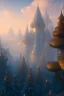 Placeholder: landscape, city of the elves, rose, gold, very blue sky, crystal domes, glistening oiled shiny, intricate, Exquisite details and textures, highly detailed, digital painting, artstation, concept art, sharp focus, nature background, illustration, 8k, by stability ai, nvidia