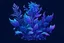 Placeholder: fantastic purple and light blue plant for game